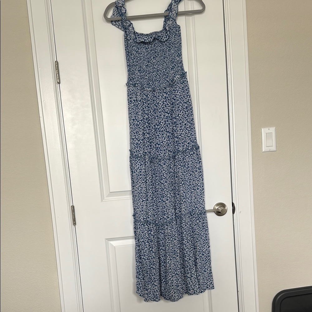 Petal & Pup Blue Floral Maxi Dress